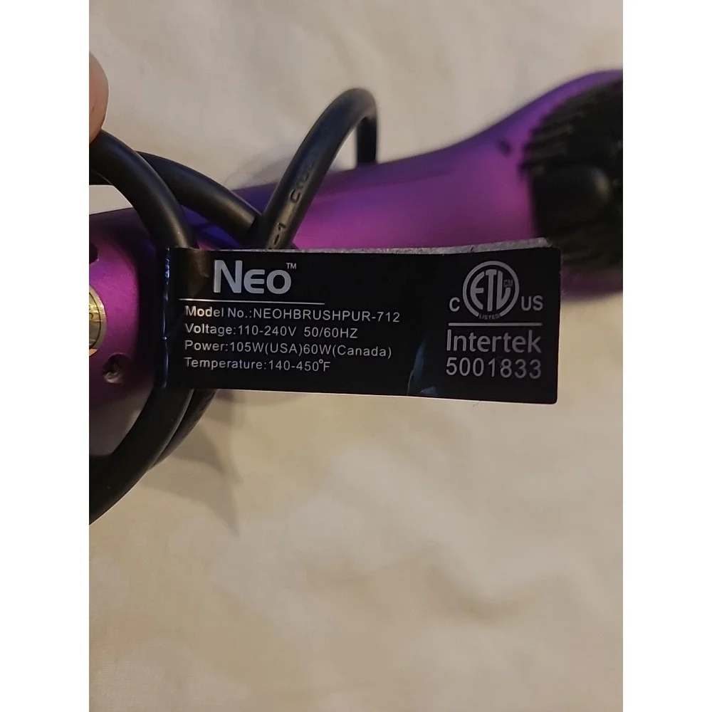 Neo‎ Choice Purple Ionic Heated Straightening Brush
